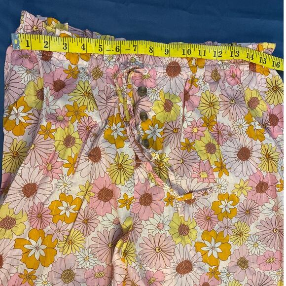 PJ Place Pink Yellow White Daisy Print Pajama Set Size L NWOT - Picture 7 of 7